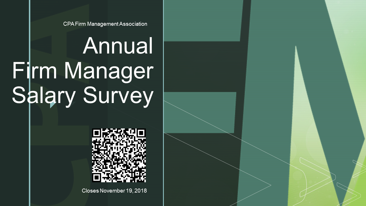 CPAFMA 2018 Firm Manager Salary Survey Launches